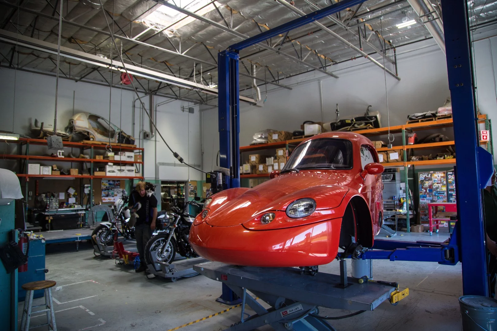 2017 Corbin Sparrow 2: this production facility, shared with the Corbin seat factory, will begin producing one Sparrow a week in 2017