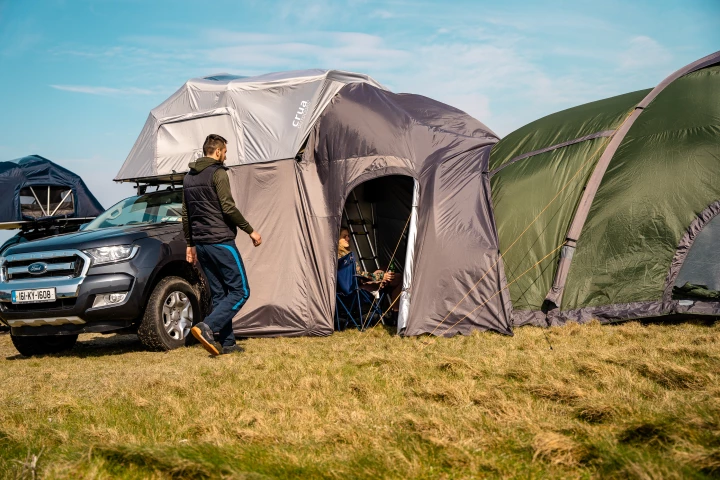Perhaps the neatest AER trick: it works with Crua's other modular tents to create a multi-story camping village