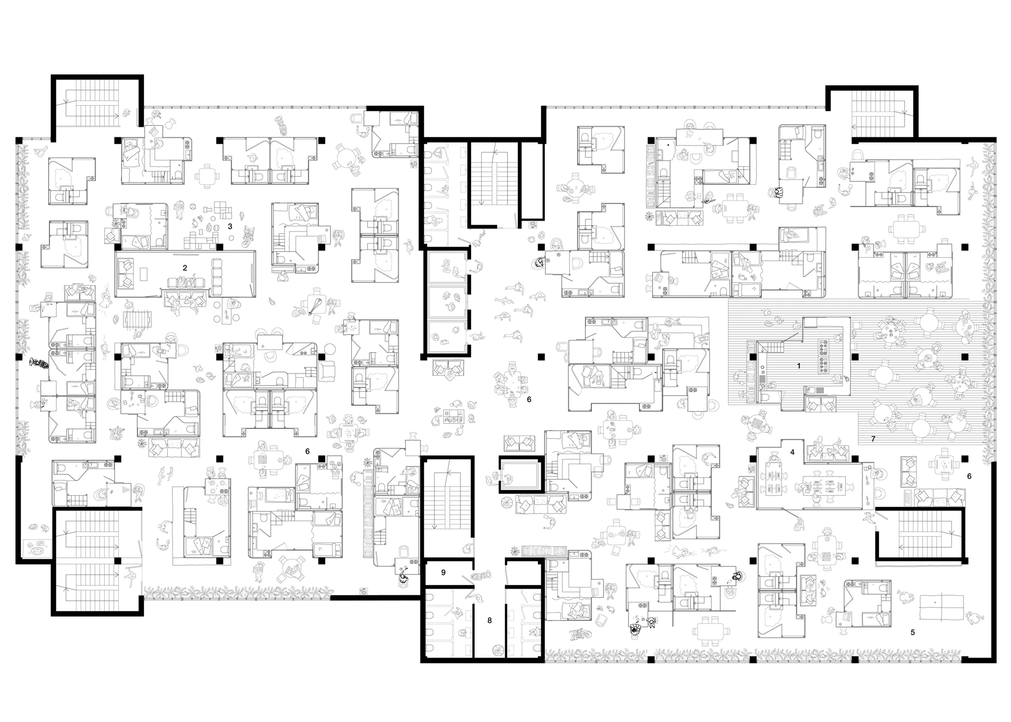 Architectural drawing of a Bamboo Micro House (Image: AFFECT-T)
