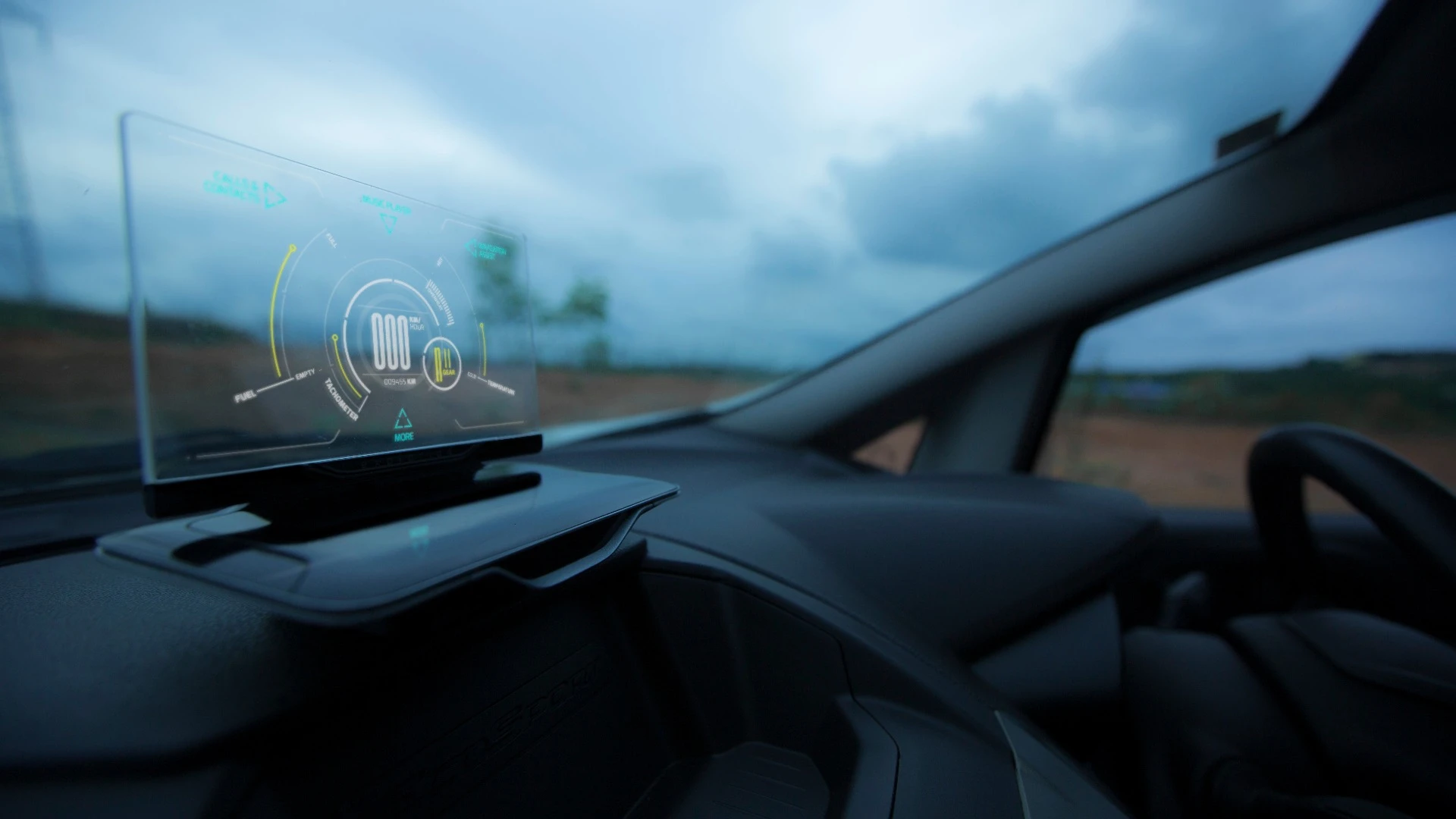 Exploride heads up display
