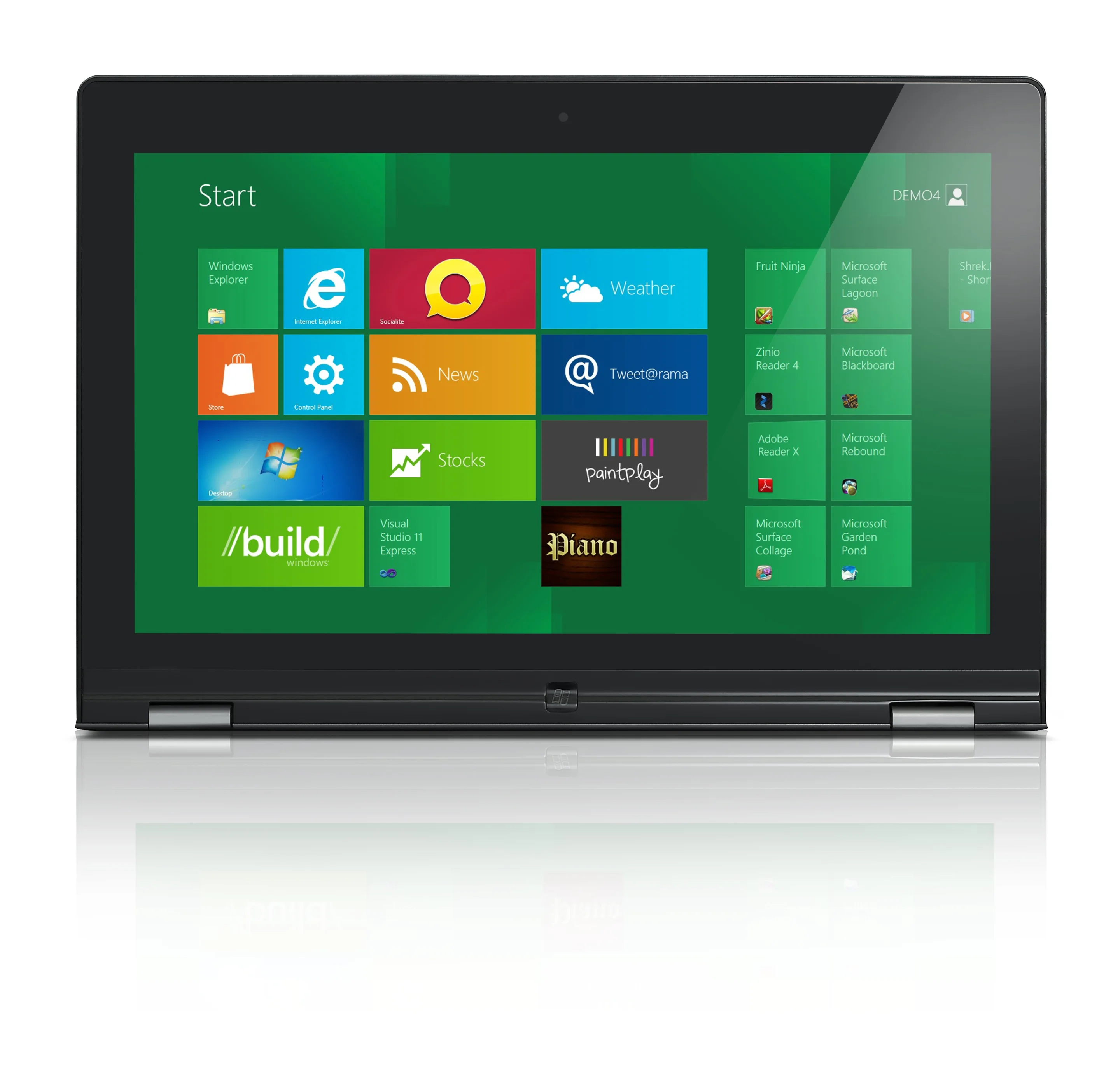 The YOGA's keyboard and touchpad are deactivated when the display is flipped over beyond 180 degrees for tablet or monitor use to avoid accidental input (Photo: Lenovo)