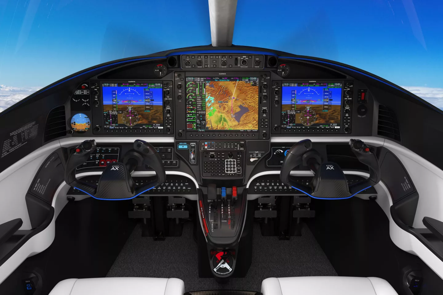 Cockpit of the E1000 AX