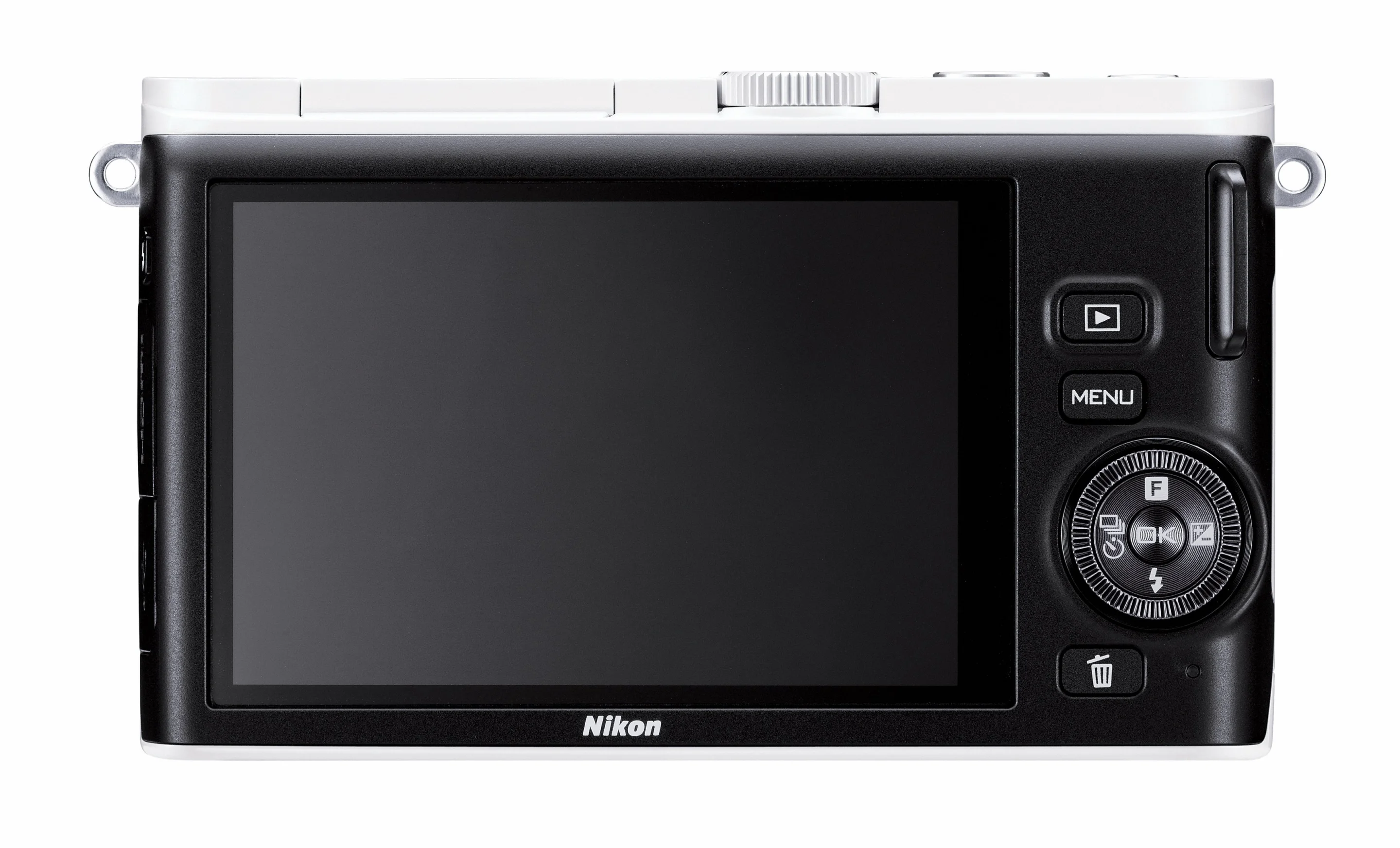 The rear three-inch LCD on the Nikon 1 J3 has 921,000 dots