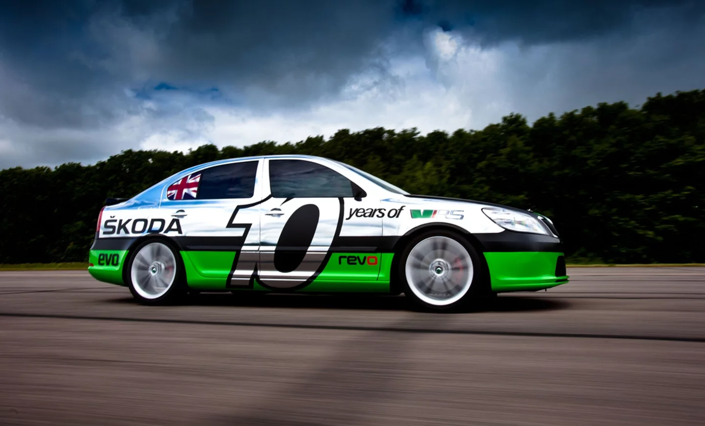 The 600-bhp supercharged Octavia vRS set a speed record in 2011 for 2.0-liter forced induction production cars