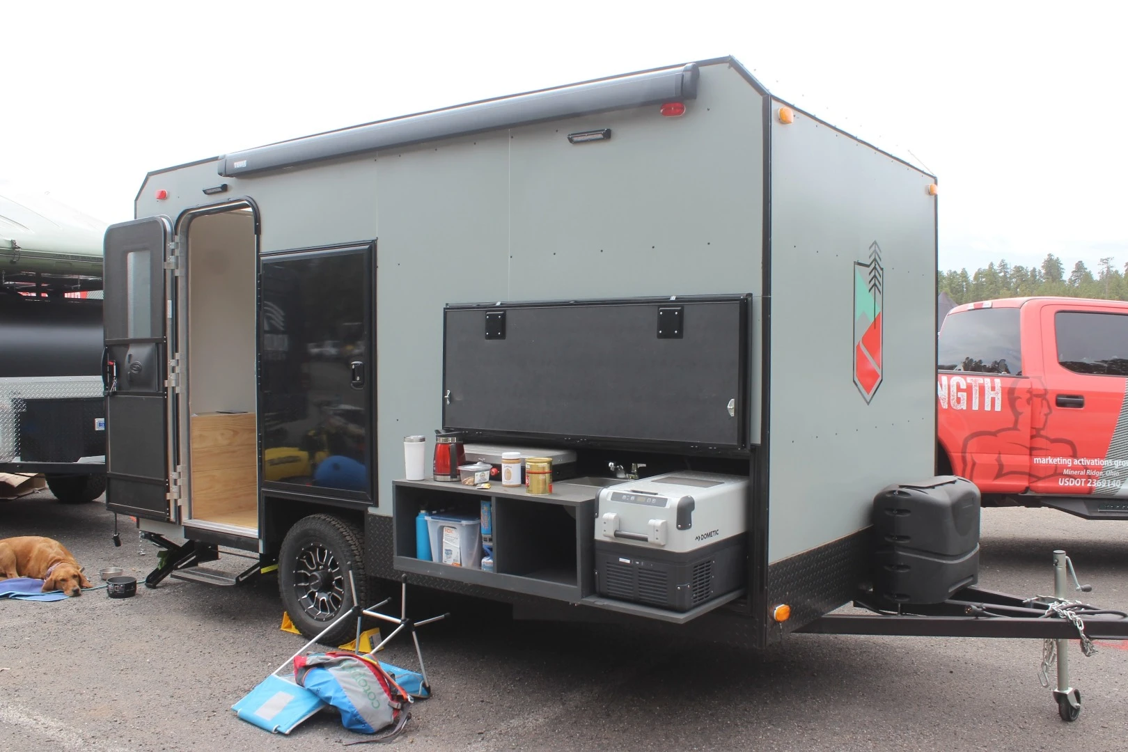 Dunraven shows its new camping trailer at Overland Expo West 2019
