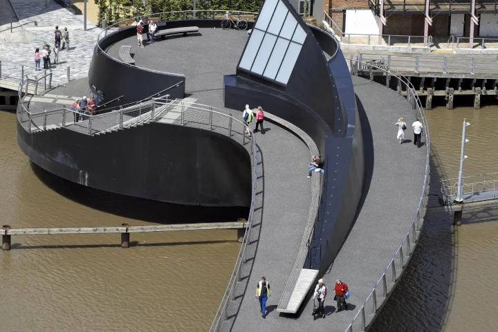 The River Hull Footbridge was completed in May of this year (Photo: Timothy Soar)