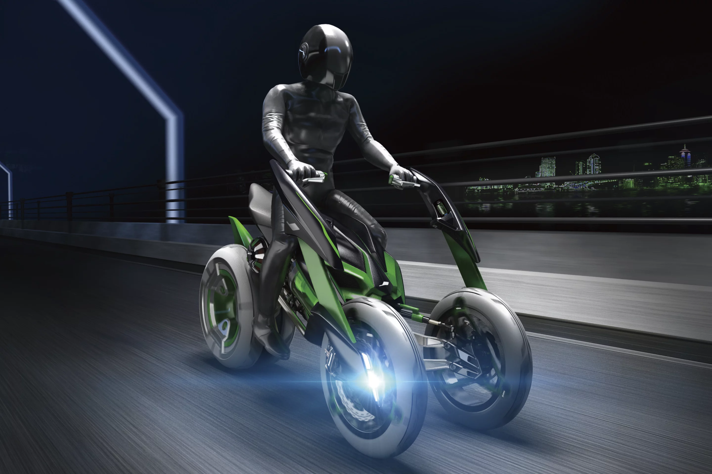 The Kawasaki J concept in Comfort mode