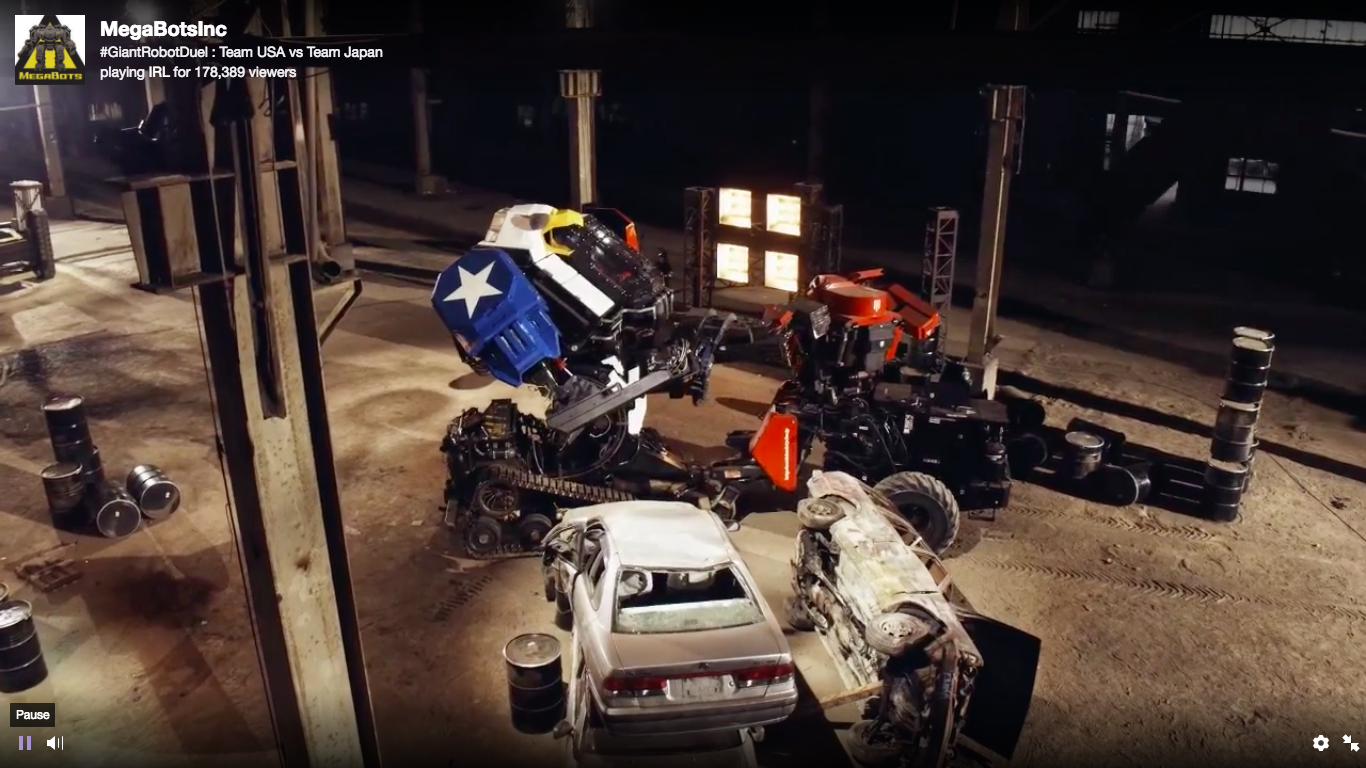 It's clear that if this is to continue as a sport, a ton of money's going to need to be spent making robots that can genuinely compete with the giant American Eagle Prime