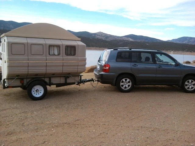The Teal Tail Feather is a modular trailer built from composite panels