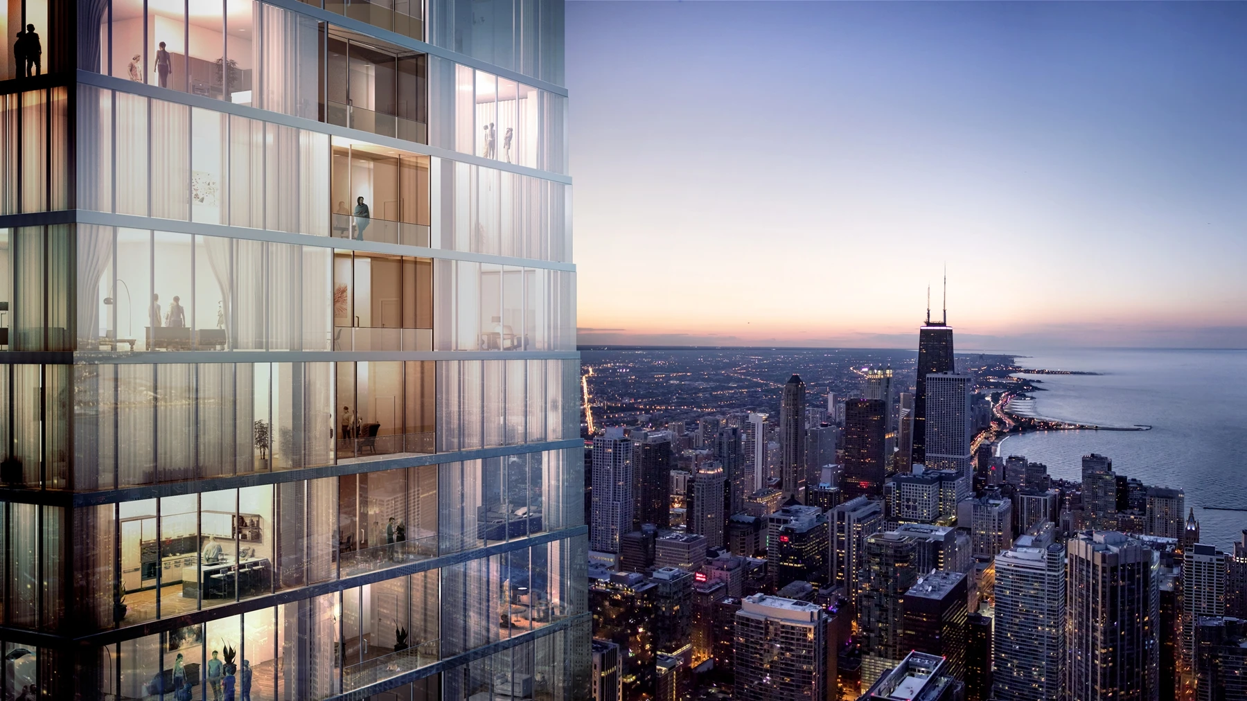 The Vista Tower will provide views of Lake Michigan, the Magnificent Mile and Millennium Park