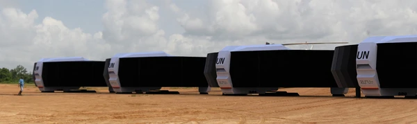 The ability to transform the supply unit into a temporary housing is another efficient way in aiding people in need