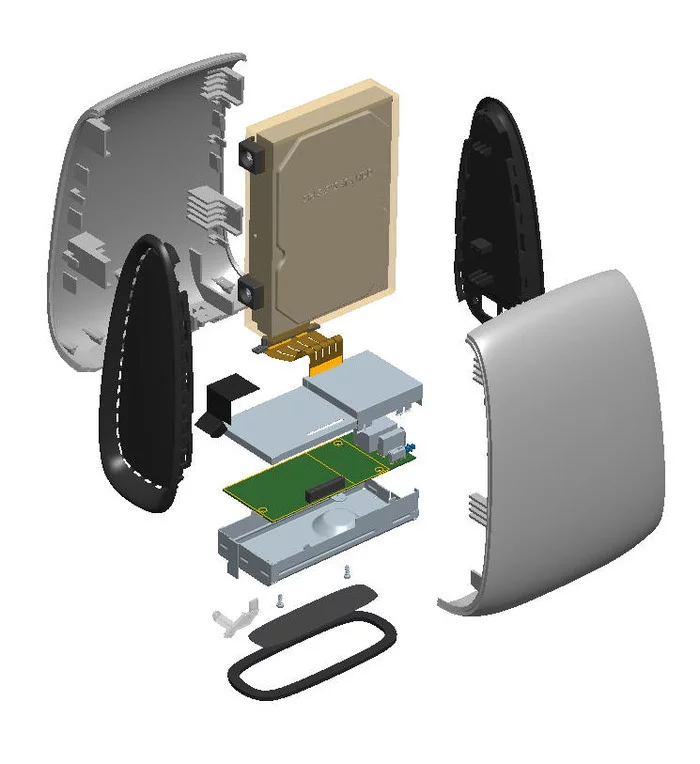 The early design for the Space Monkey hardware