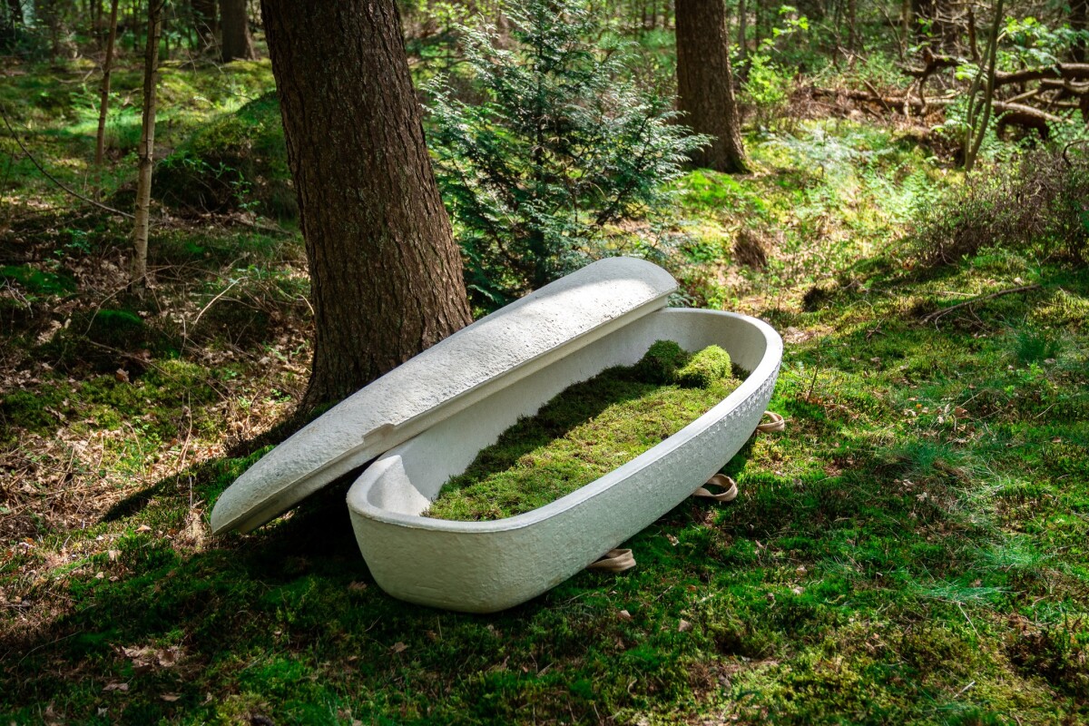 World's first biodegradable coffin made of mushrooms