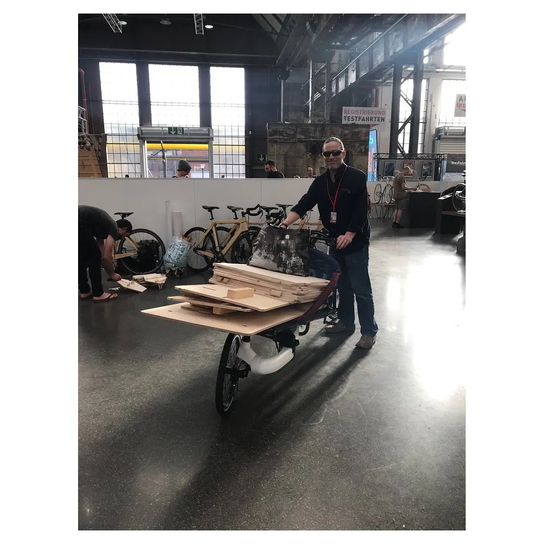 The VeloSled's long rack has enough room for transporting adults and children, groceries and ply boards or tools