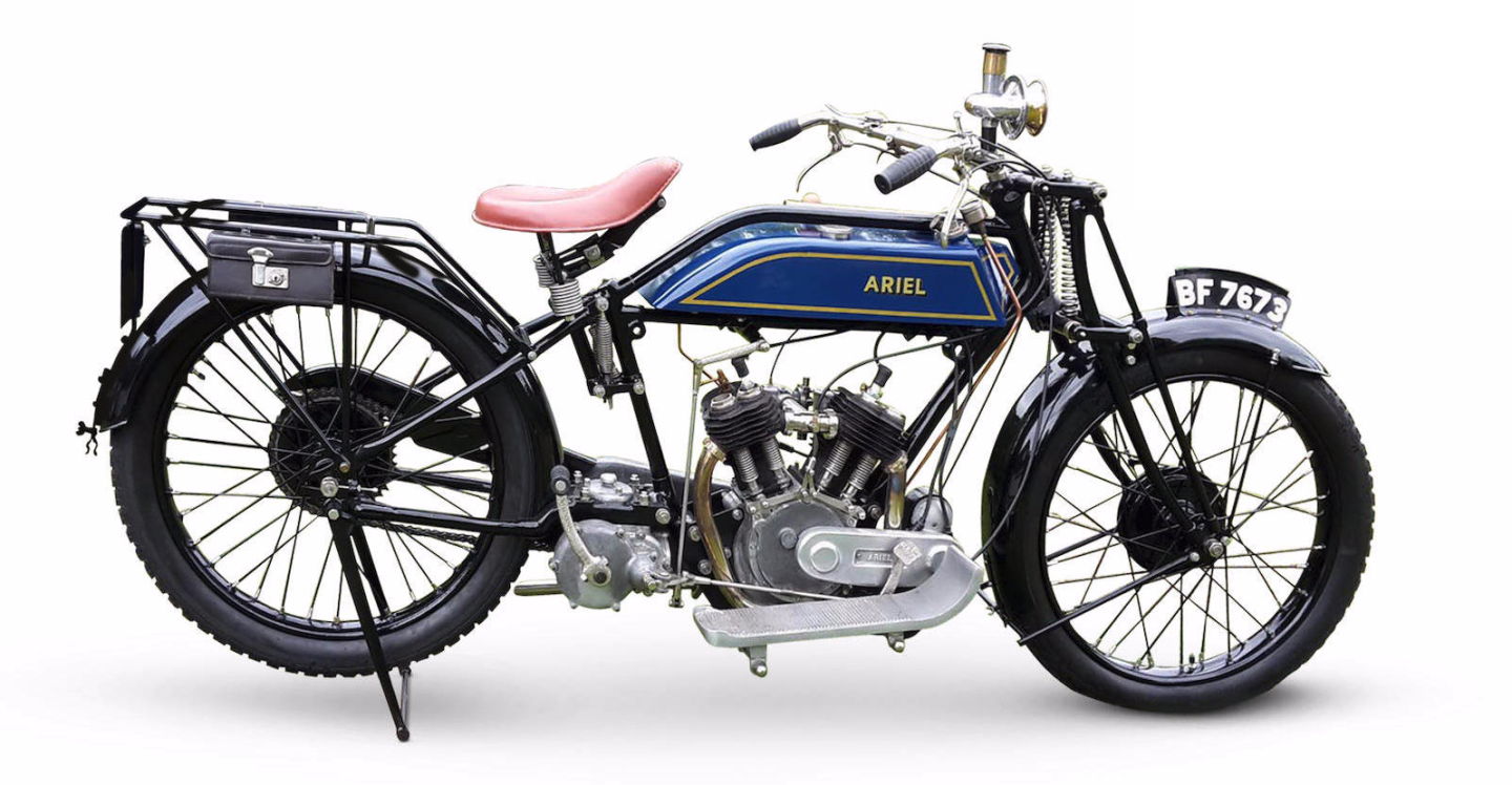 1922 Ariel 6/7hp V-twin, Price: £13,800 ($18,334), Auction Description