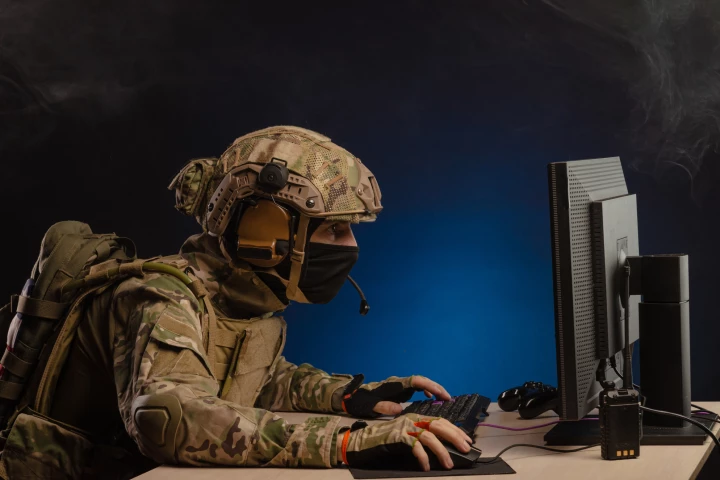 Cyber warfare involves fighting battles with keyboards and algorithms instead of guns and bombs