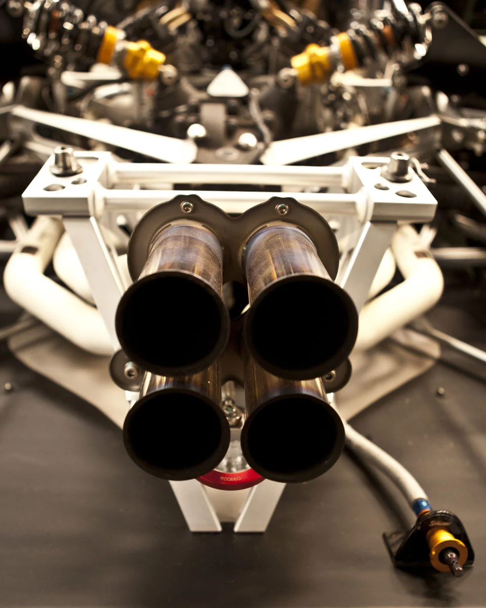 A custom tweaked Mercedes Benz AMG V12 developing 800 hp powers the Pagani (Photo: Pagani)