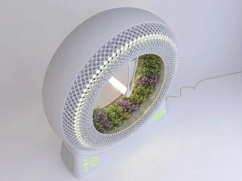For people such as apartment-dwellers, The Green Wheel would allow them to grow a relatively large number of plants in a small area