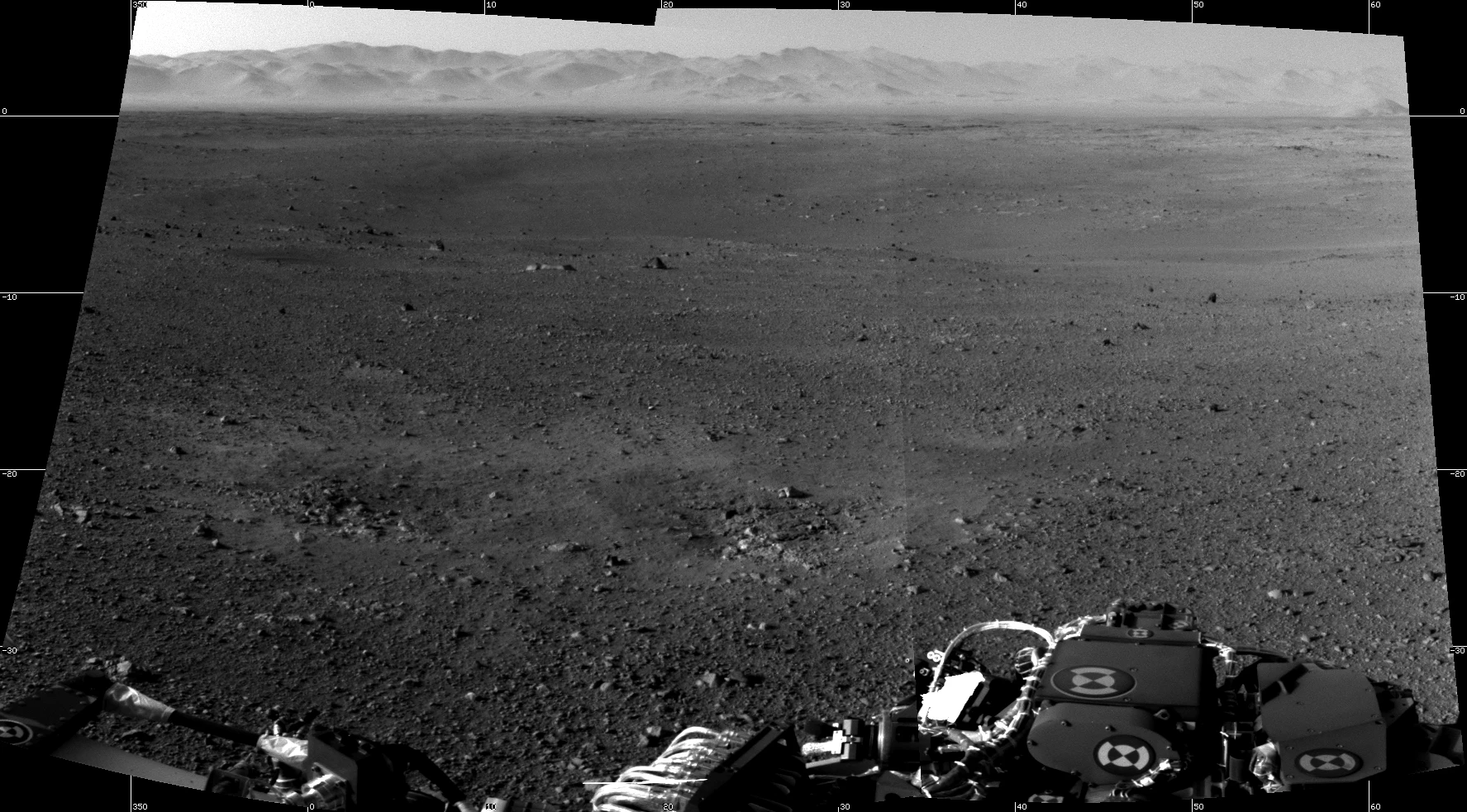 First high-resolution image sent by Curiosity