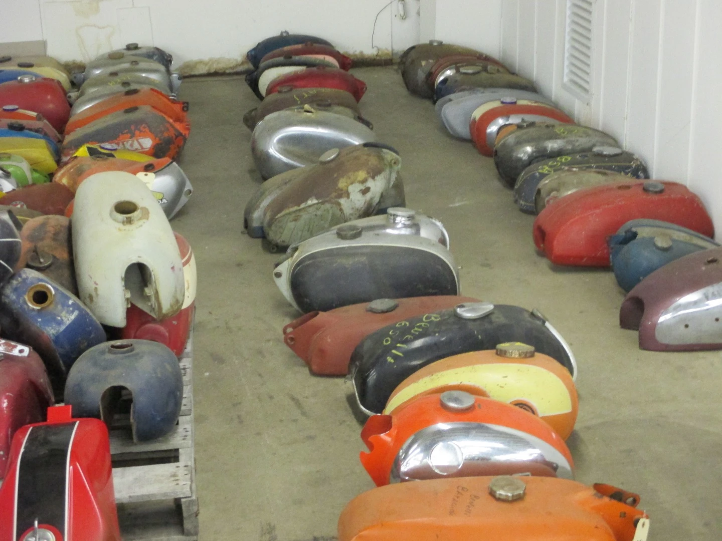 Tanks were auctioned off in lots of twenty