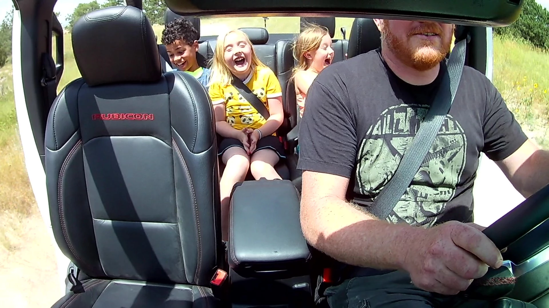 My kids, all veteran off-road passengers, loved the freedom of the Jeep Gladiator when it's stripped down