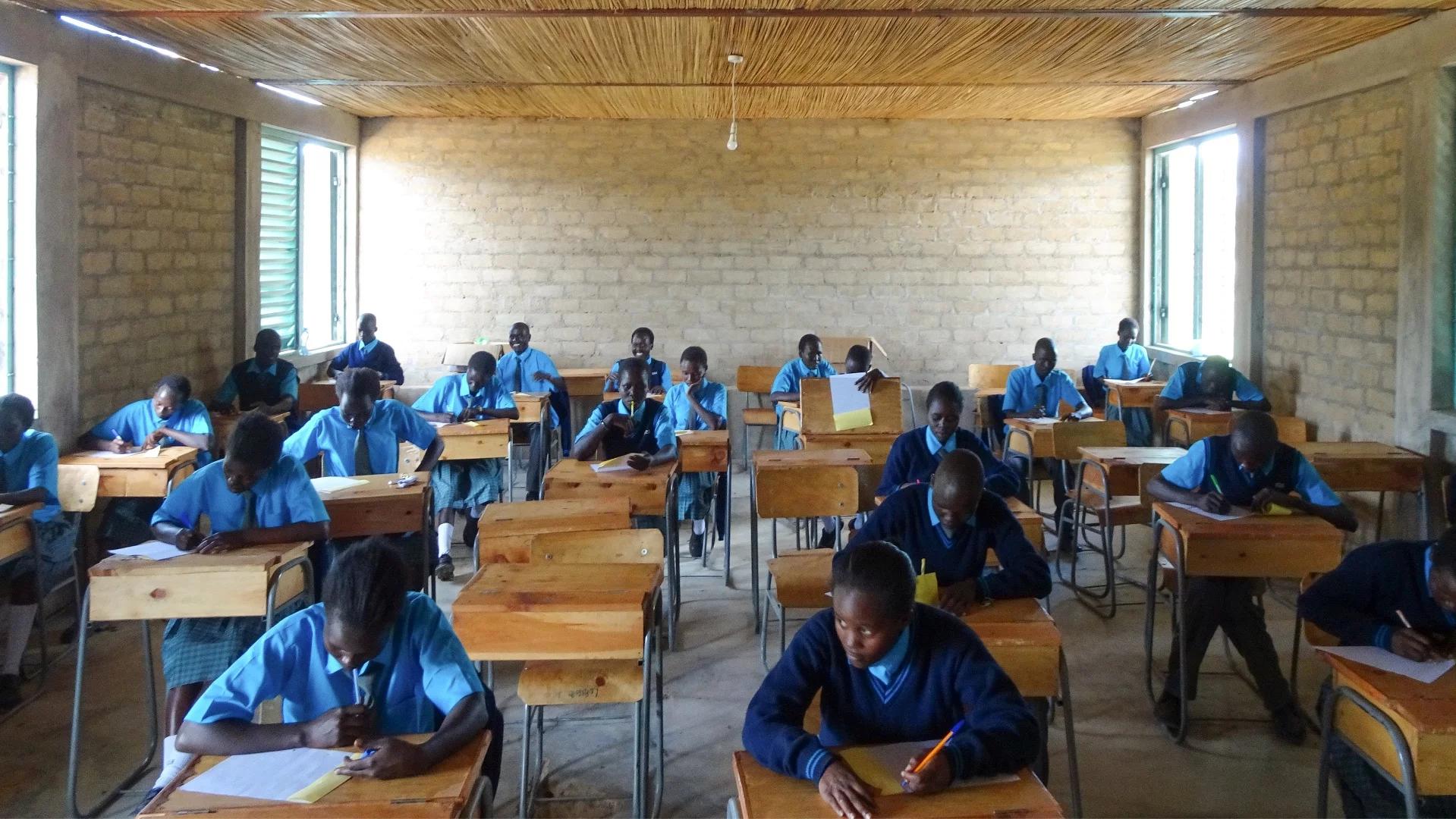 Asilong Christian High School is designed by BNIM and provides education for children in a remote water-scarce area