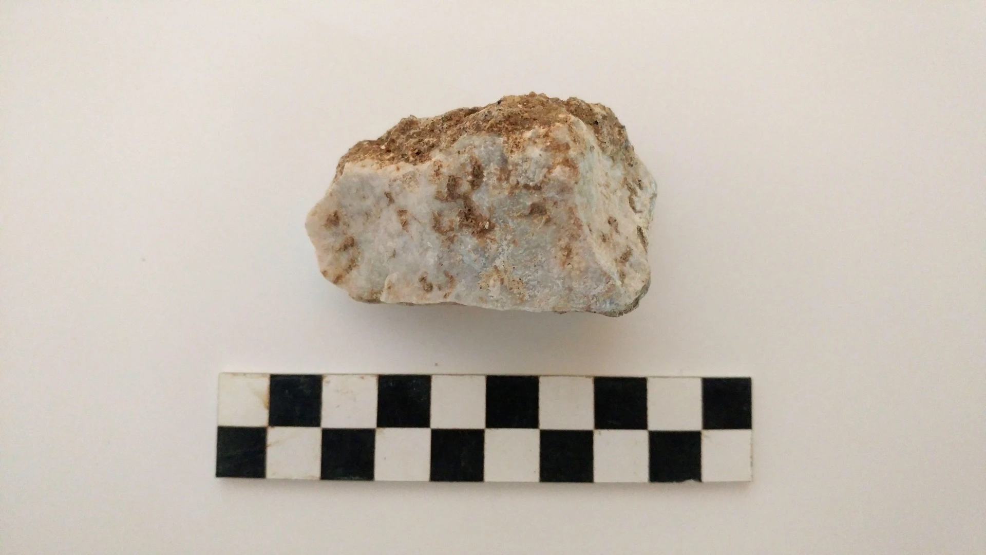The rock which was removed from the mouth of the skeleton