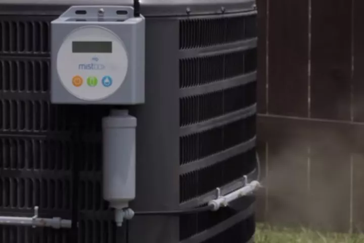 The Mistbox control unit is designed to be easy to install on existing air conditioners