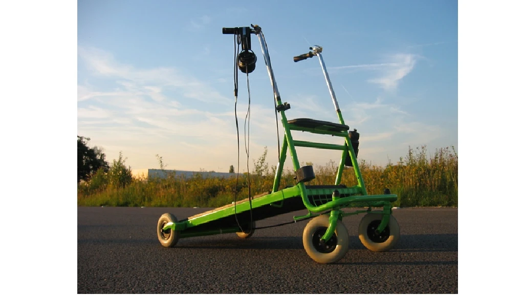 The Ooms Rollator ... finally you can get somewhere on a treadmill