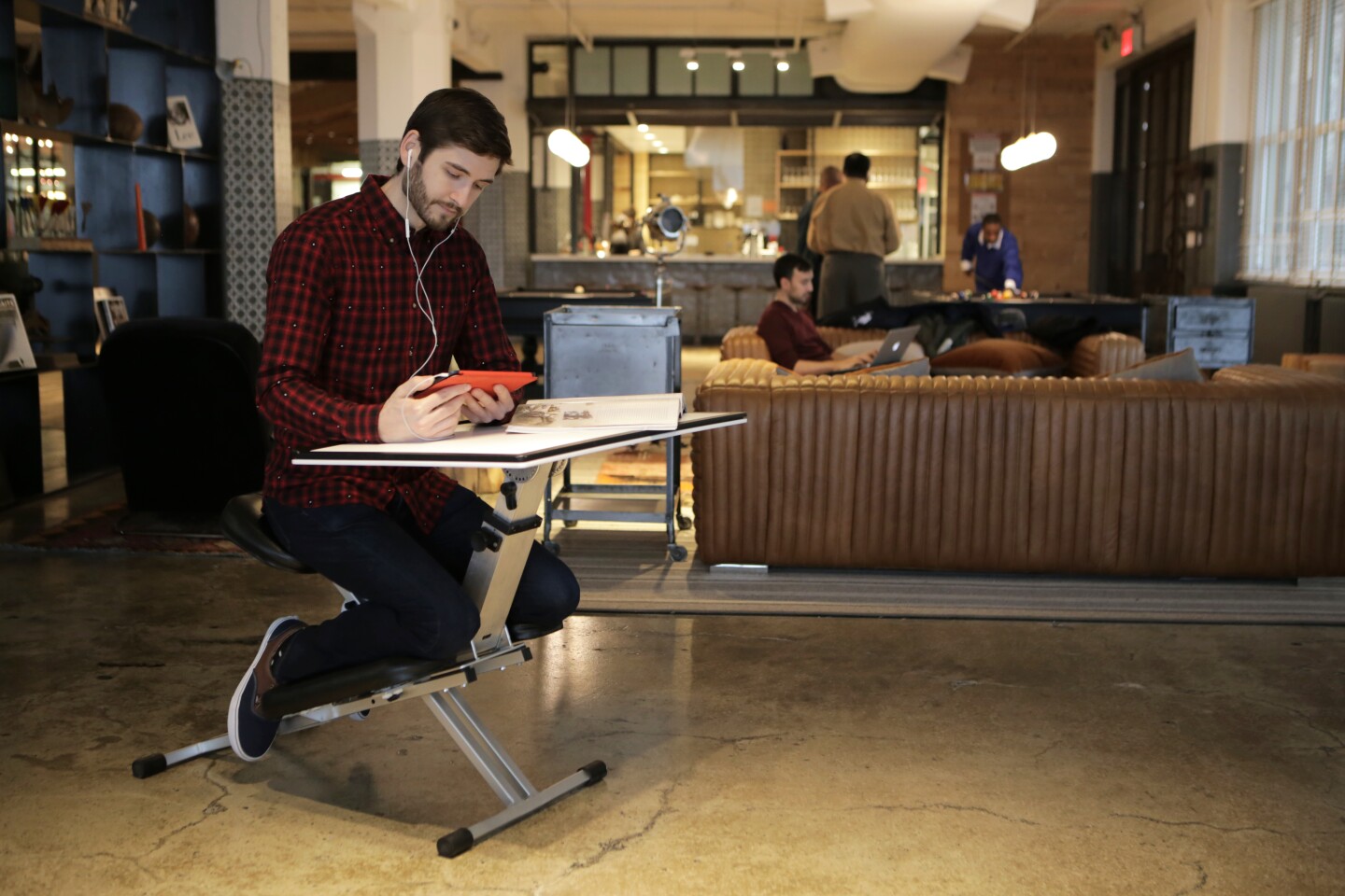Folding Edge Desk Doubles As A Kneeling Chair Folding Edge Desk Doubles As A Kneeling, Flip Down Desk Chairs