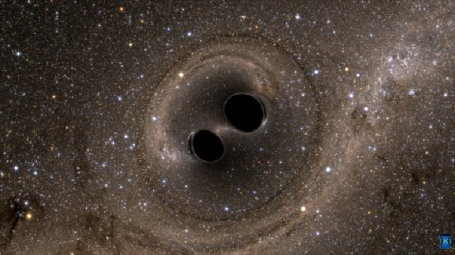Two black holes colliding far out in space have produced gravity waves that have been detected by super-sensitive equipment on Earth for the very first time