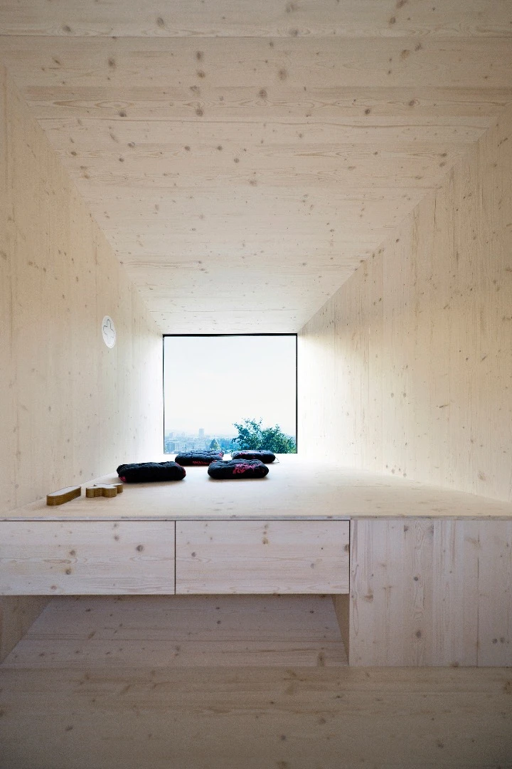 Living Unit on Ljubljana Castle is finished simply and looks very snug