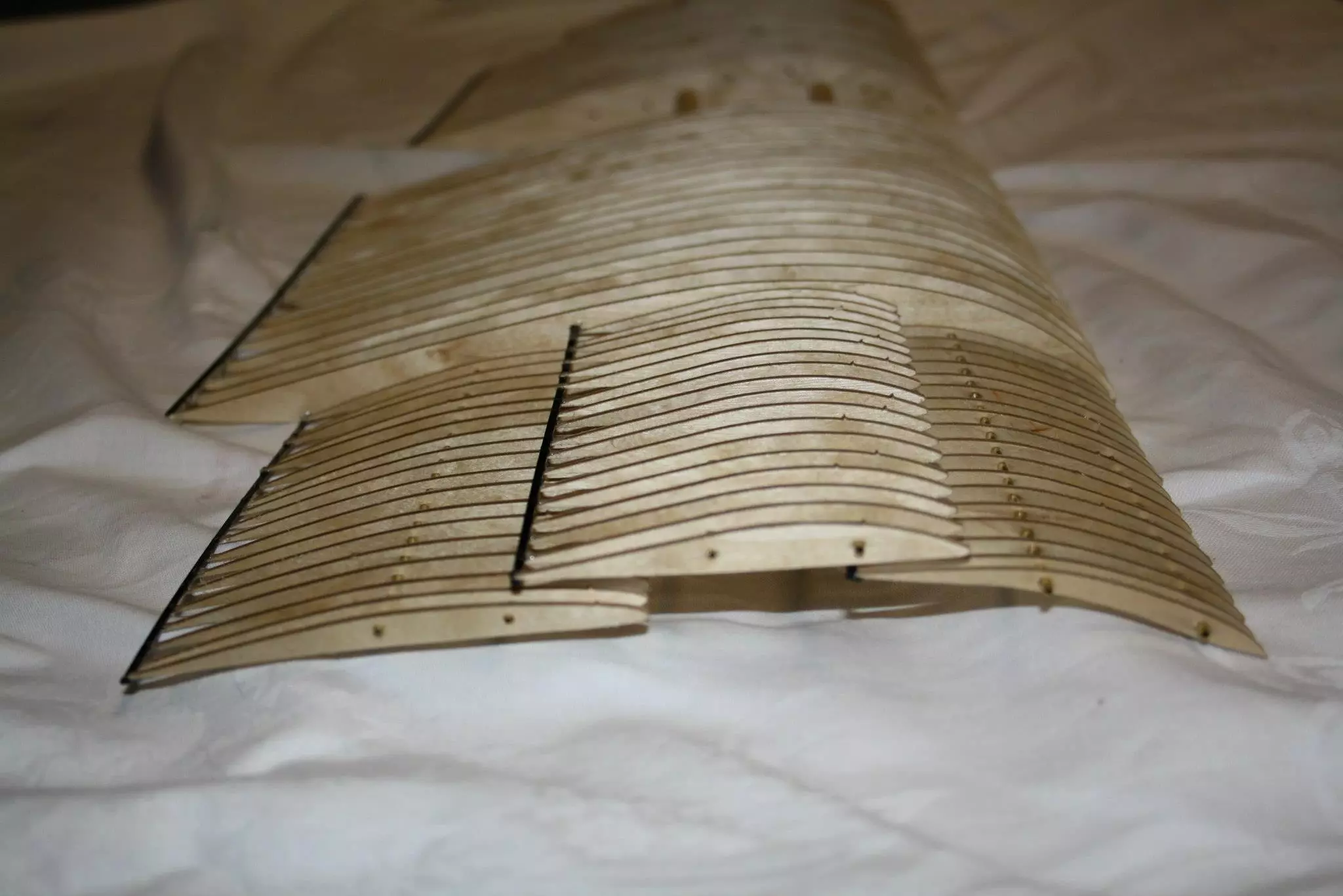 Wing assembly awaiting covering