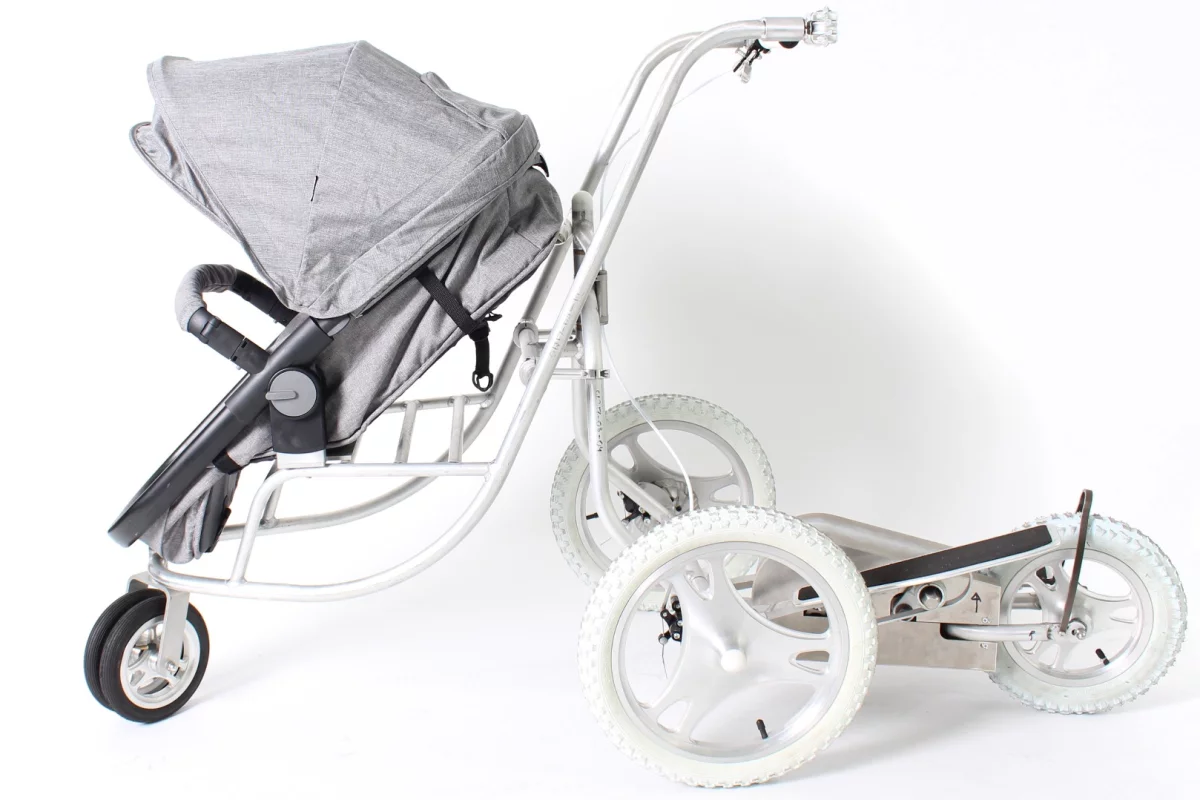 The Elliptical Stroller, ready to roll