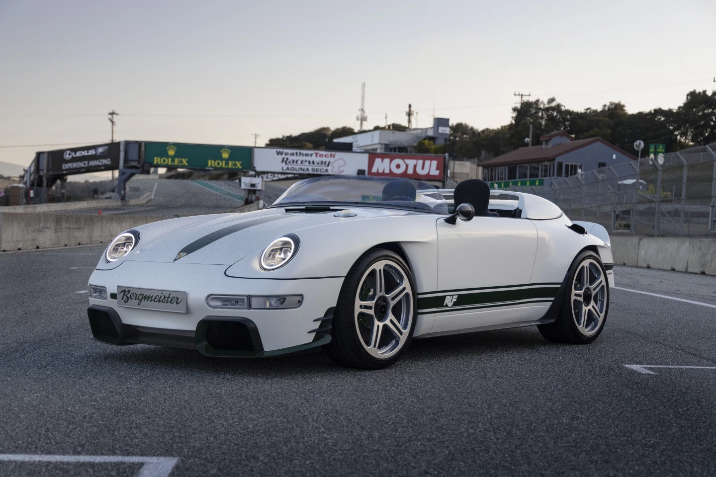 German high-performance car company RUF Automobile debuts the distinctive carbon-skinned Bergmeister prototype