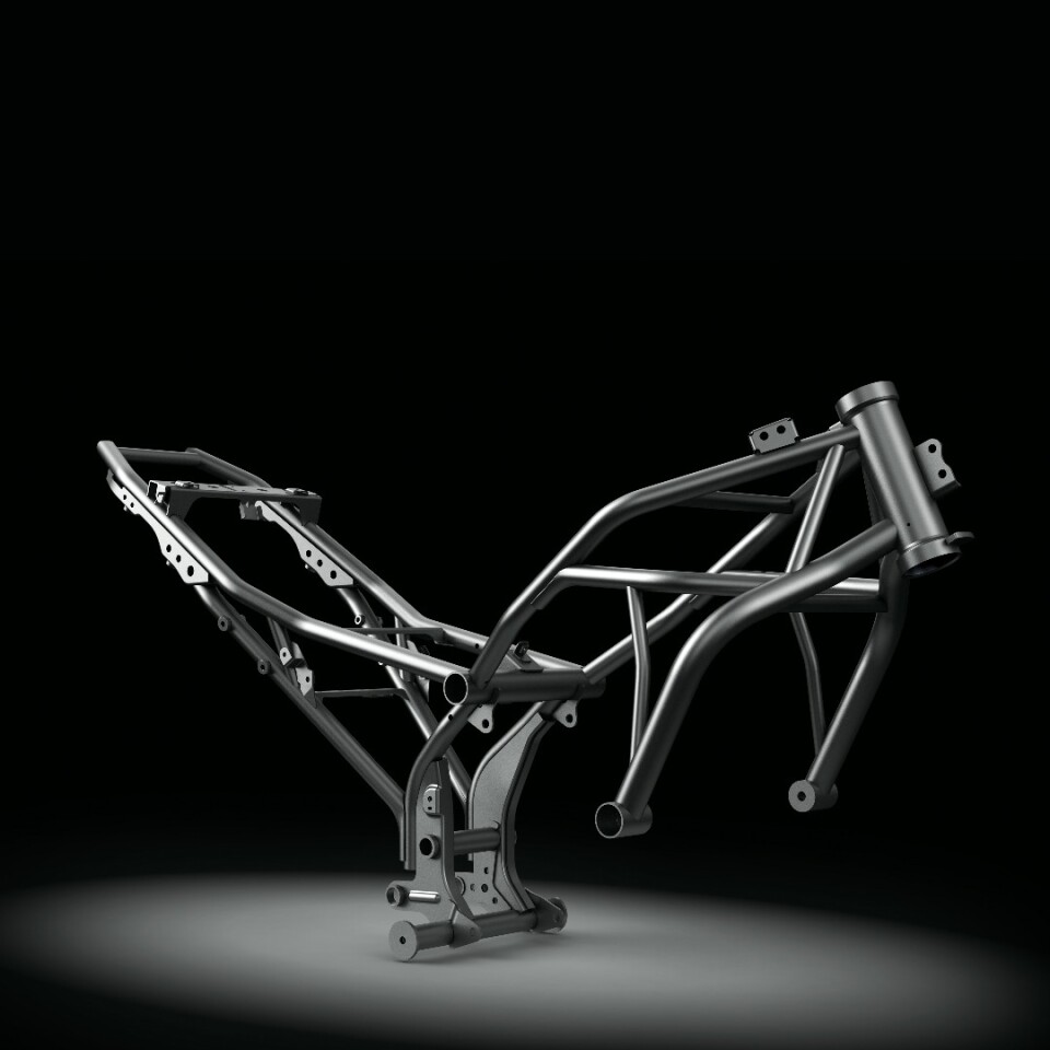 The new steel trellis frame that Kawasaki just introduced for the 2017 Ninja 650 - and soon for the rest of the twin-cylinder ER range