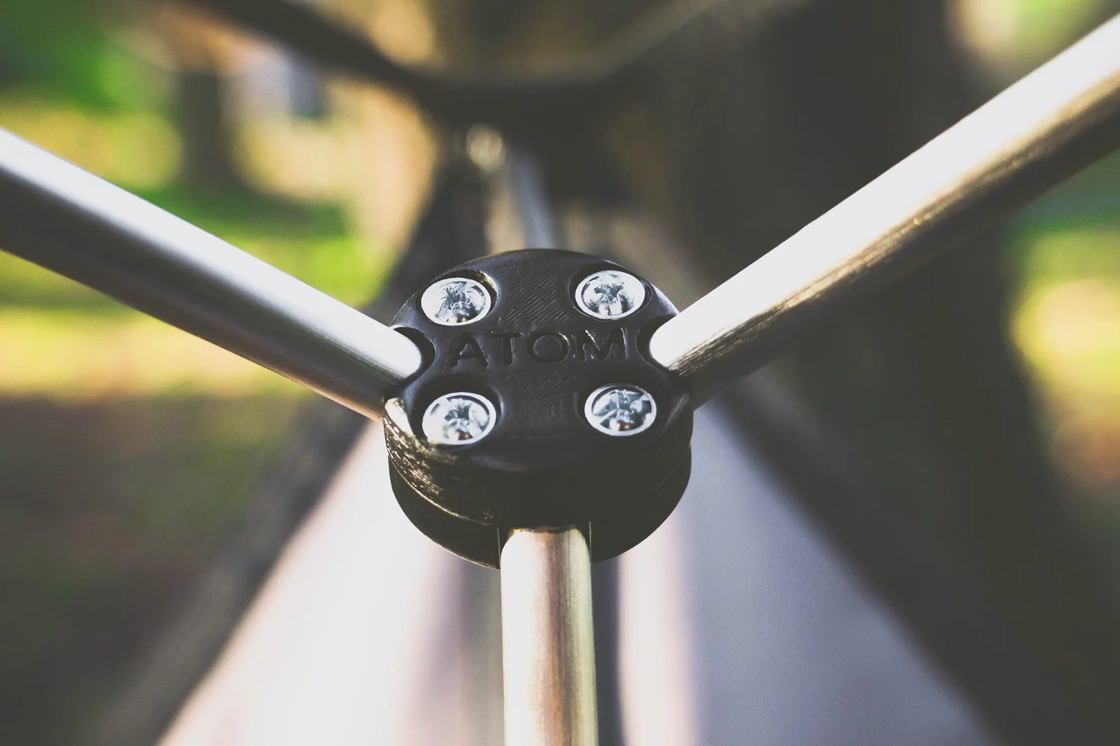 The Bip chair uses a folding aluminum frame to pack up tight