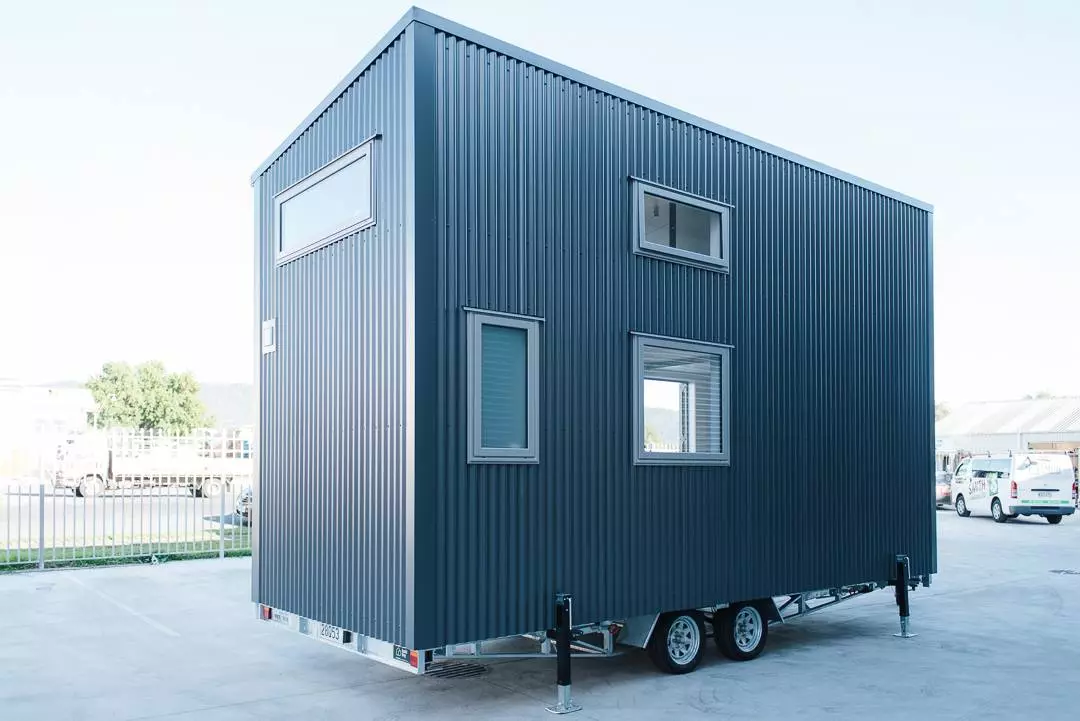 The Larissa and Tyler Tiny House measures 6 x 2.4 m (19.6 x 7.8 ft)
