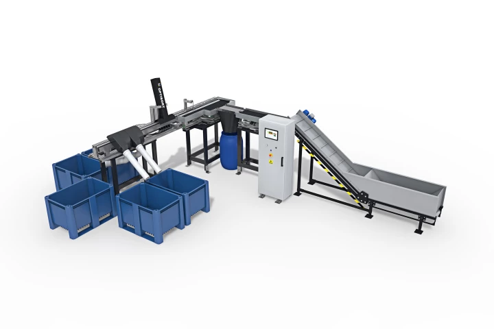 The Optisort battery-sorting machine