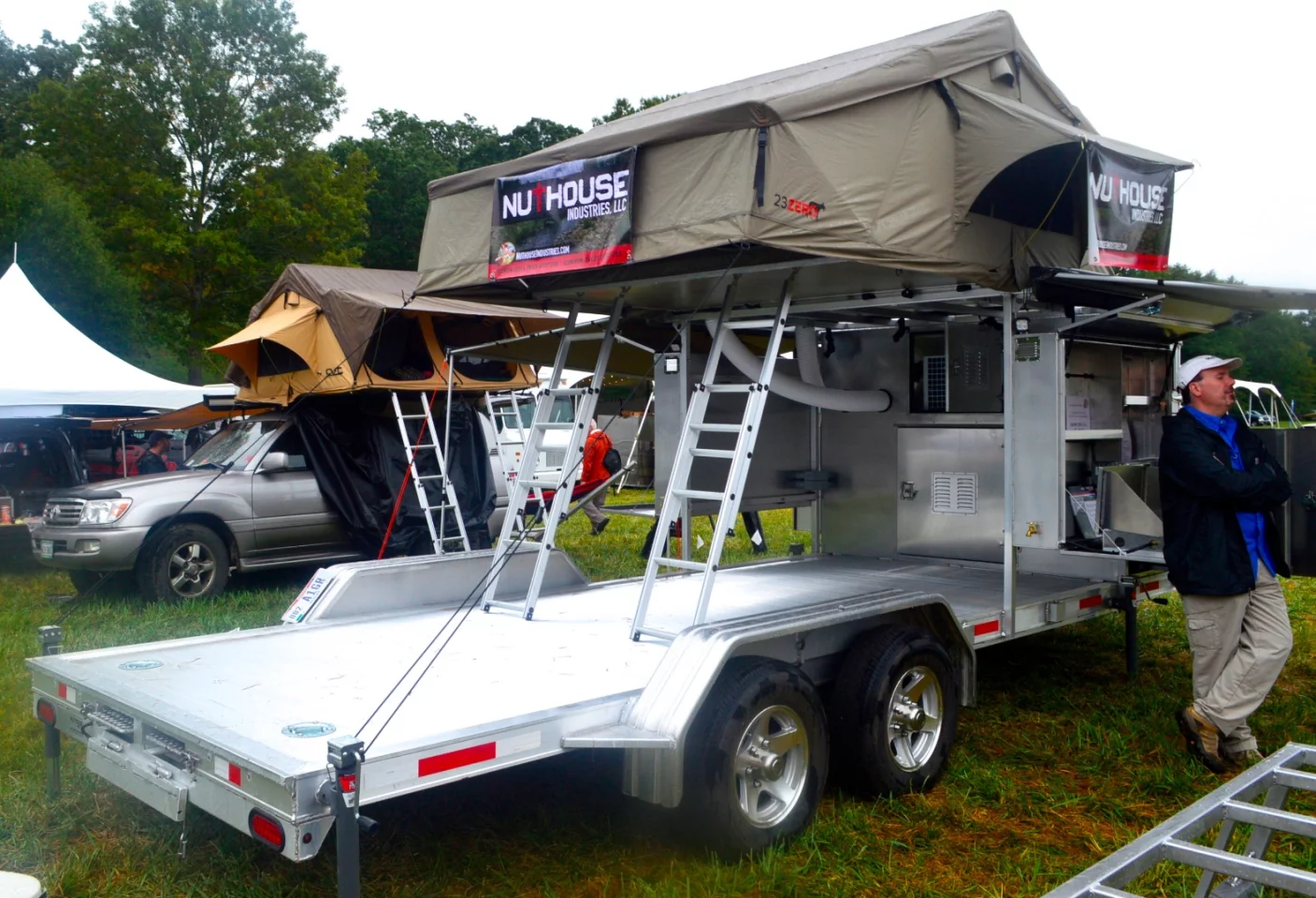 This particular Nuthouse Acorn was designed around carrying a Jeep Wrangler Unlimited (four door) but Nuthouse can also adjust the size of the deck to customer spec