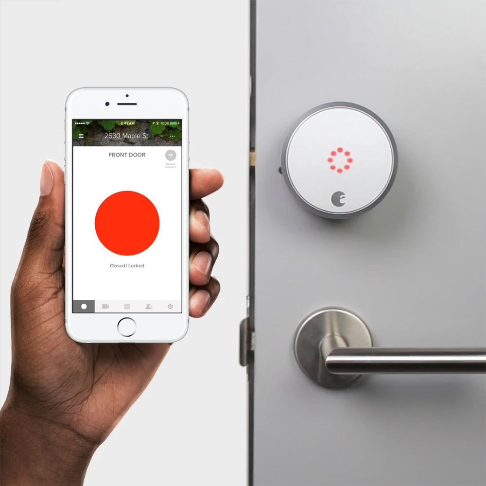 August's new locks come with something called DoorSense, which is a sensor built in to detect whether or not the door has been properly closed