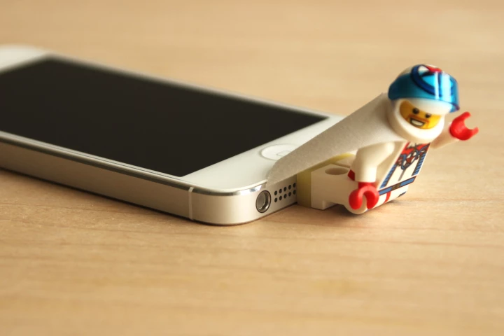 KB's Brick Lightning Cap which will connect Lightning iPhones and iPads to standard Lego bricks