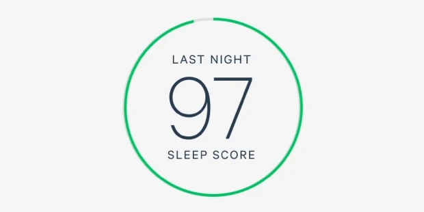 The Sleep Score offers a rating out of 100 based on the quality of the night's rest, as determined by the information gathered by the sensors