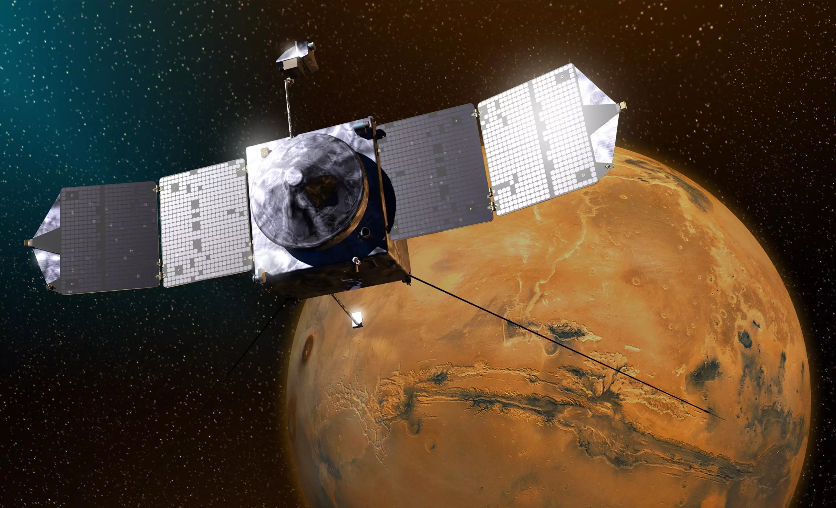 NASA's MAVEN has acted as a data relay for the Curiosity rover (Image: NASA)