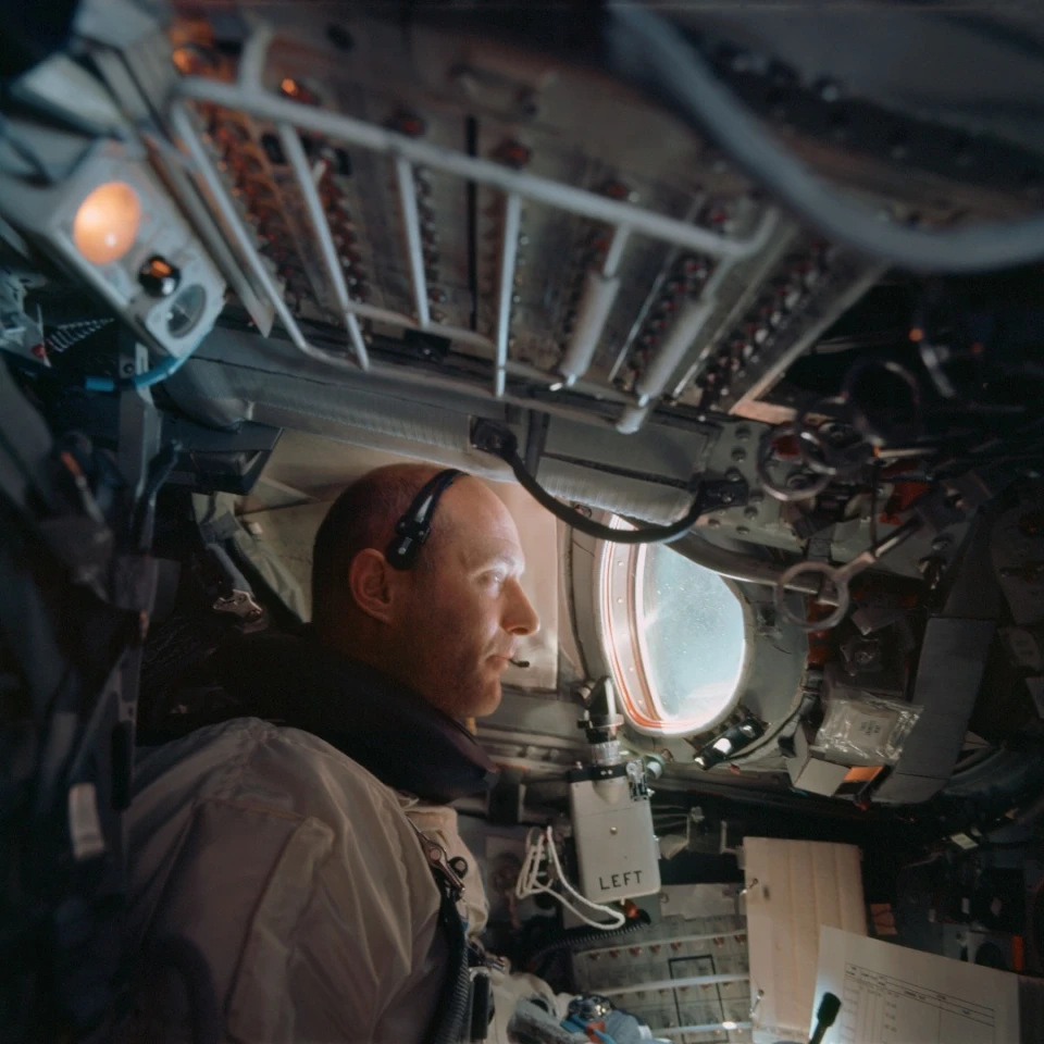Stafford aboard Gemini 9A