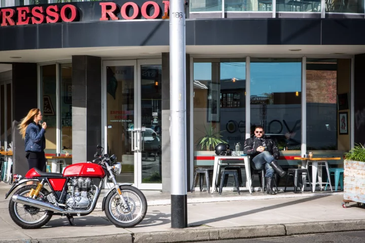 Royal Enfield's Continental GT: a classic style that aims to offer modern reliability. (Photo: Chris Blain/Gizmag)