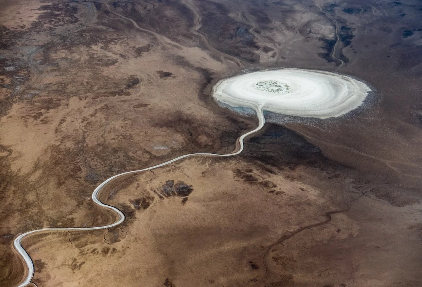 Salt lake in Death Valley National Park