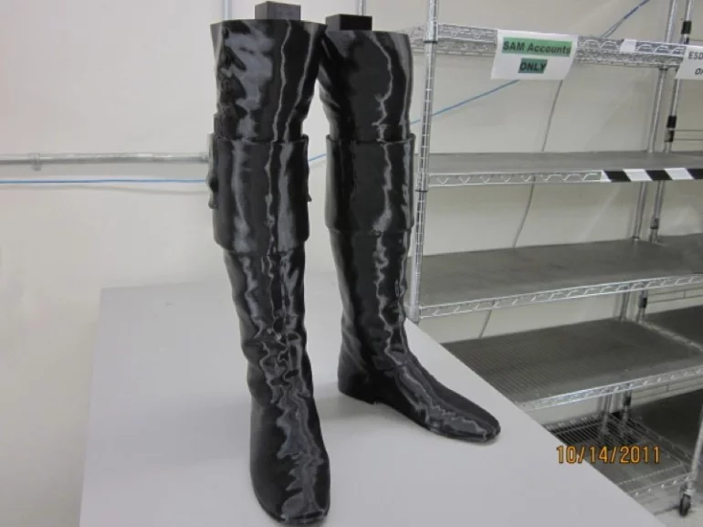 The statue's legs are printed with pegs for easy assembly (Photo: RedEye on Demand/Smithsonian/StudioEIS)