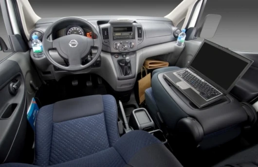 The production Nissan NV200