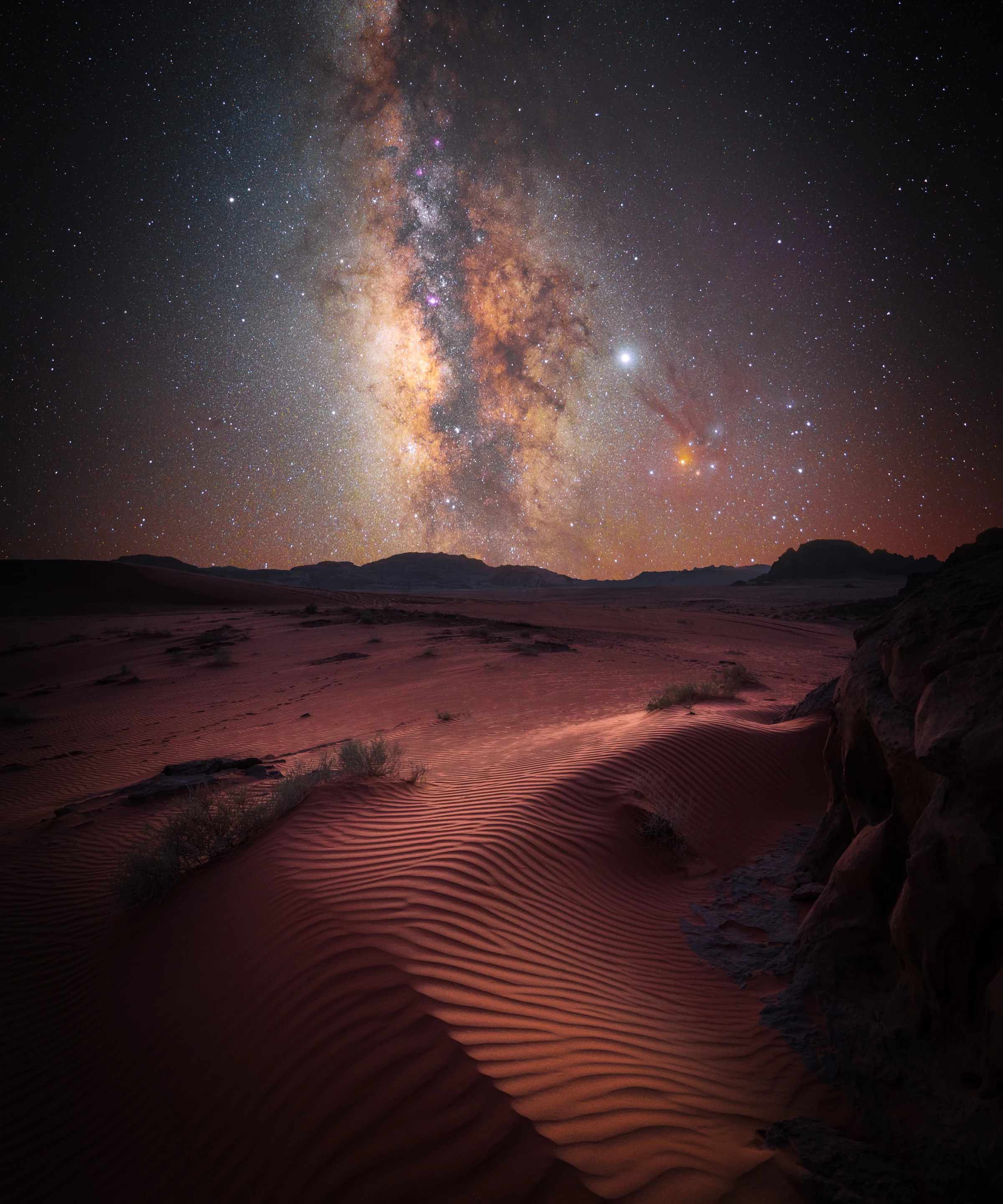 Runner Up - Skyscapes. Desert Magic. Wadi Rum, Jordan